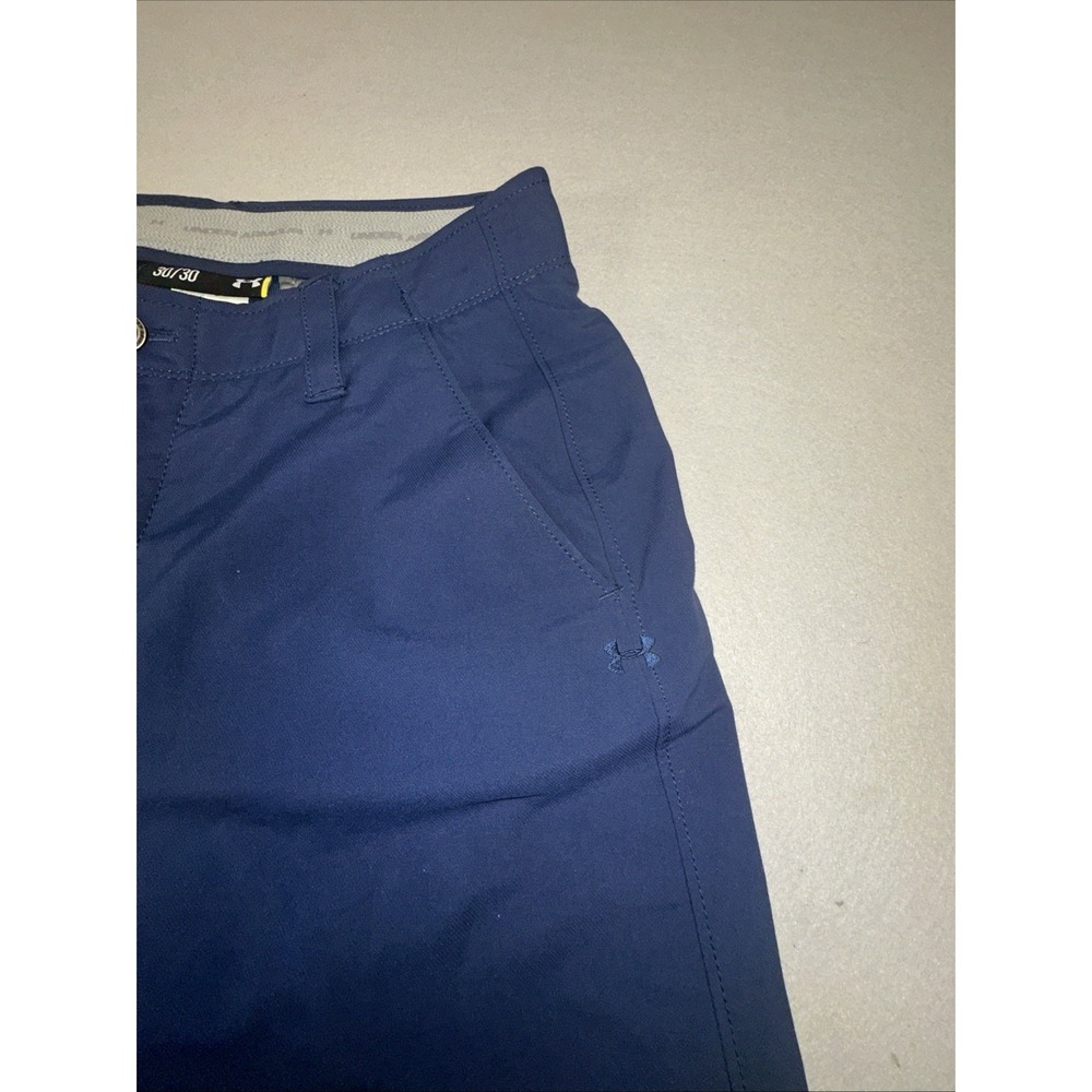 Under Armour Match Play Golf Pants Mens Size 30x30 Flat Front Blue Lightweight - Picture 4 of 7